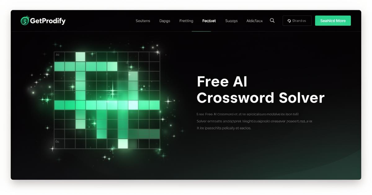 Free AI Crossword Solver & Cryptic Clue Helper - No Sign Up | GetProdify